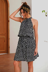 Mini-robe bustier dos nu